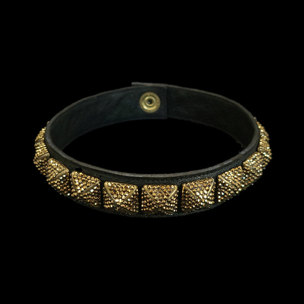Crystal Pyramid Studded Choker