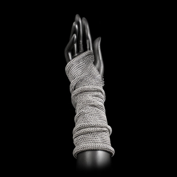 Chainmail Slouch Fingerless Glove