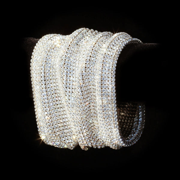 Swarovski Crystal Mesh Scrunch Bracelet