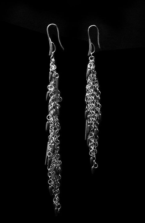 Tattered Chainmail Earrings