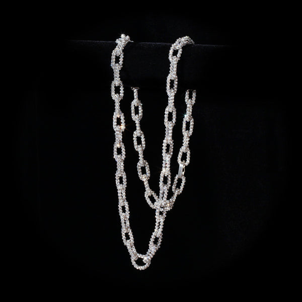 Swarovski Crystal Mesh Chain Necklace