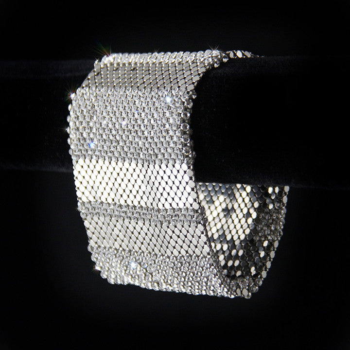 Swarovski Crystal & Metal Mesh Bracelet