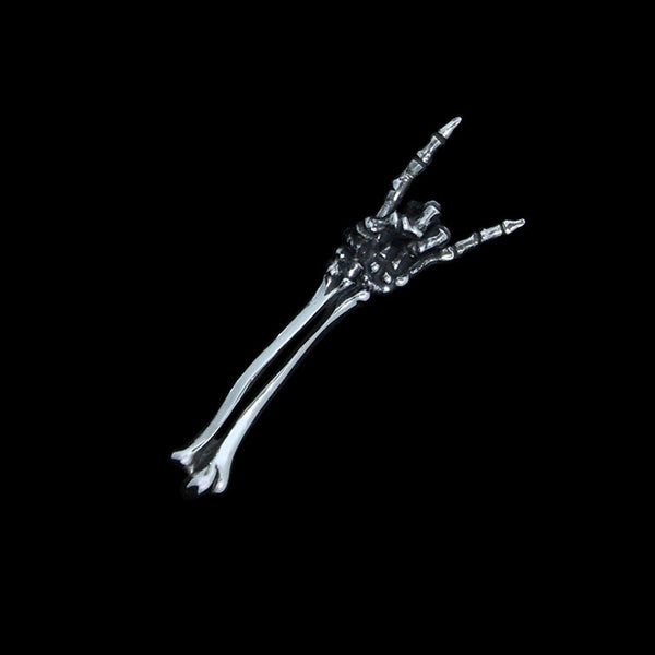 Skeleton Arm Rock On Pin