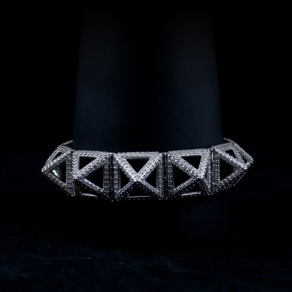 Diamond Pyramid Bracelet