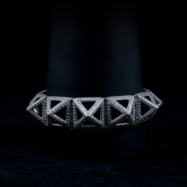 Diamond Pyramid Bracelet
